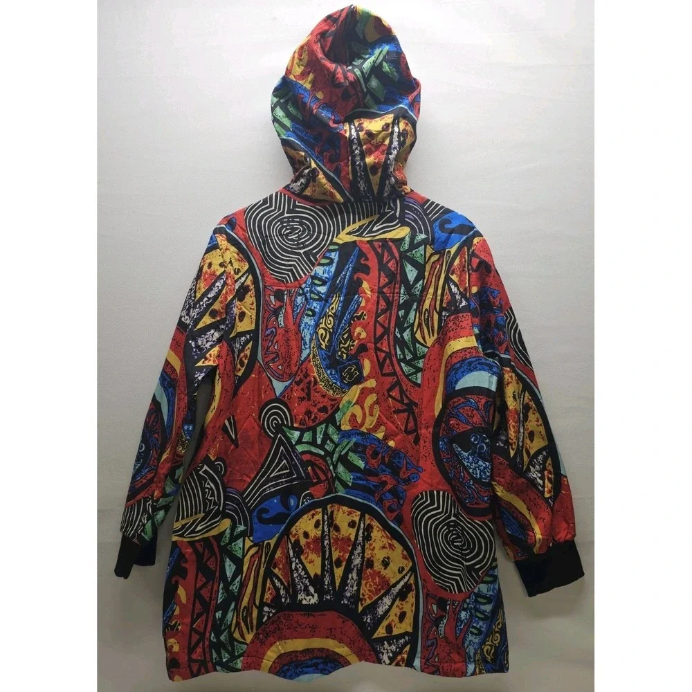 VTG Style Unbranded Furl Lined 1XL Coat Fresh Prince Style maximalist Streetwear